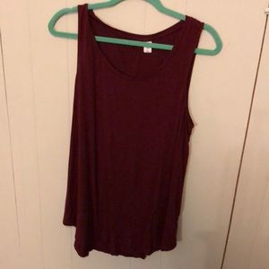 Burgundy tank top from old navy